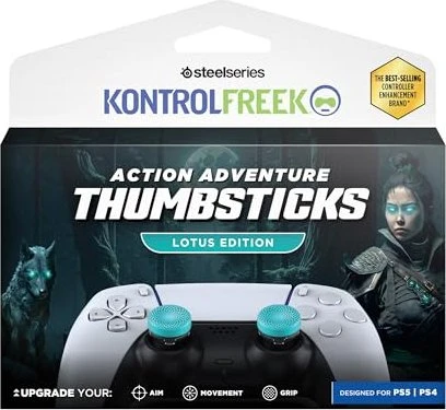 Steelseries KontrolFreek Performance Thumbsticks Lotus Edition (türkis/schwarz, 2 Stück, für Playstation 5/4 Controller)