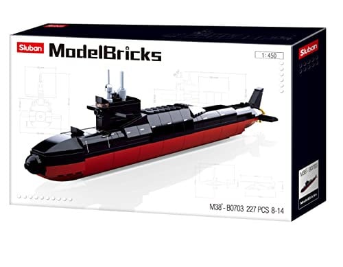 Sluban M38-B0703 Strategische Onderzeeër Constructieblokjes Meerkleurig