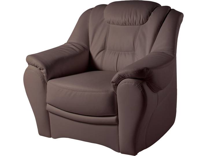 Sessel SIT & MORE Bellevue , braun (mokka), B:98cm H:94cm T:95cm, Luxus-Microfaser ALTARA NUBUCK (100% Polyester);SOFTLUX-Kunstleder;NaturLEDER (echtes Rindsleder), Sessel, Sessel