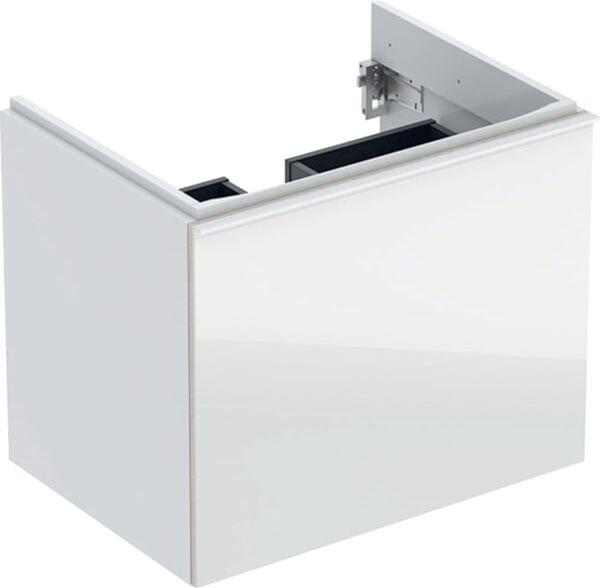 Geberit Acanto meuble sous-vasque 500610012 64x53,5x47,6 cm, verre blanc - blanc brillant