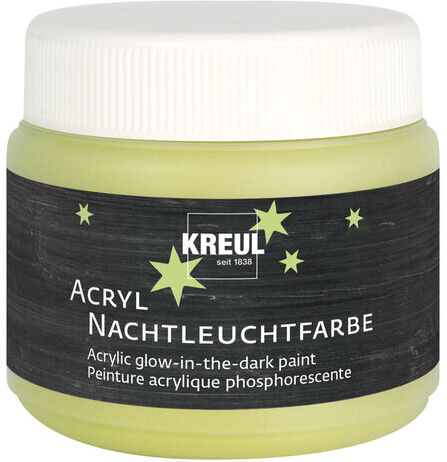 Acrylfarbe mit Nachtleuchteffekt, gelb, 150 ml