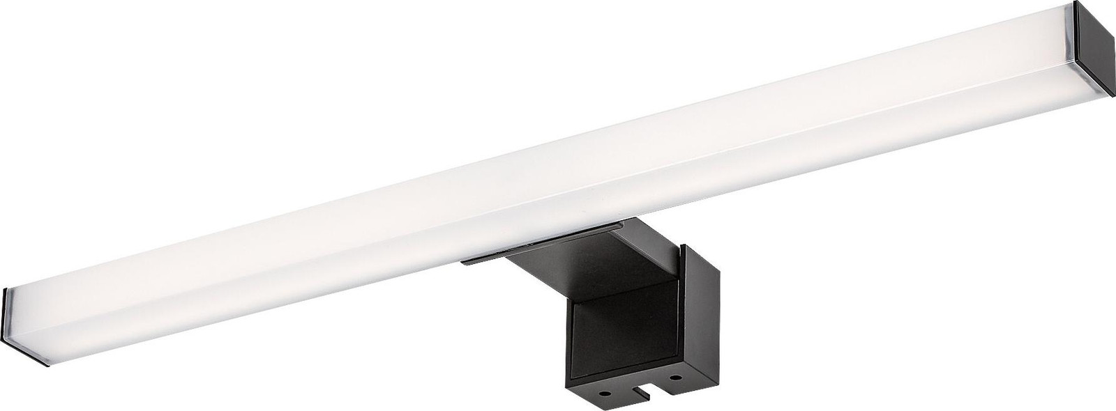 Rabalux Oliro LED Badkamerspiegel, zwart, rechthoekig, wandmontage