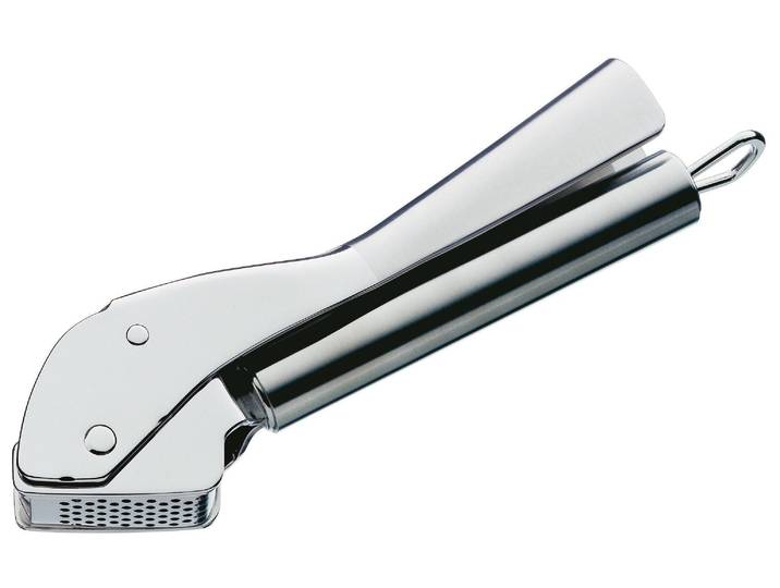 Knoblauchpresse WMF Profi Plus Silber , silber (silberfarben), B:2,5cm T:17,5cm, Edelstahl, Küchenpressen, Knoblauchpresse, Spühlmaschienenfest