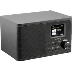 PEAQ PDR 170BT-B-2 Radio, DAB+, Bluetooth, Schwarz