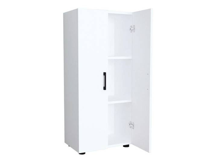 [en.casa] Mehrzweckschrank Åsnes, Weiß, Holzwerkstoff, 49x108x32 cm, Waschküche, Mehrzweckschrank