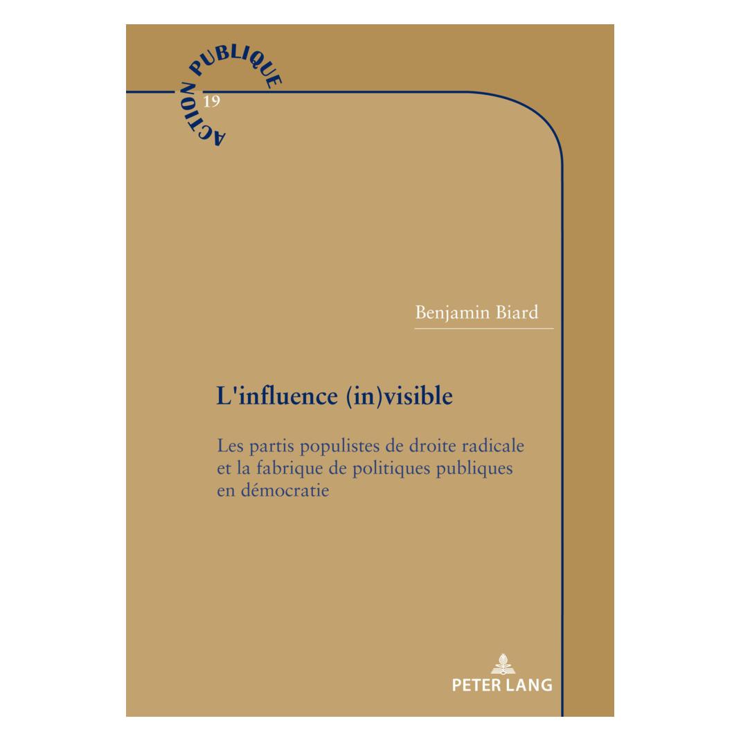 Peter Lang L'influence (in)visible (Französisch, Softcover, Benjamin Biard) (56197266)