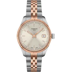 Tissot T1562102203101 Damenuhr Quarz Ballade 34 mm Stahl/Roségoldfarben