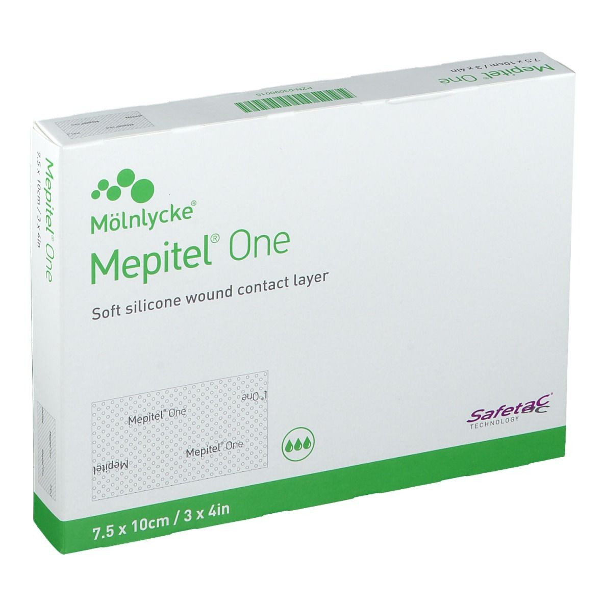 Mepitel One 7,5x10 cm Silikon Netzverband 10 St Verband