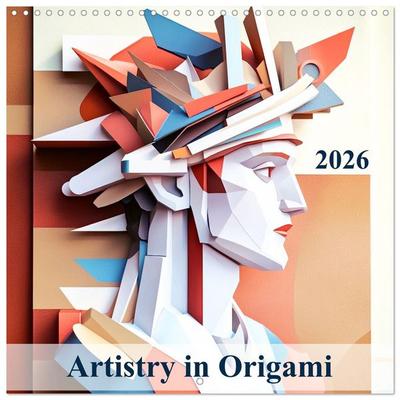 Artistry in Origami (Wall Calendar 2026 12 × 12 Inch) CALVENDO 12 Month Wall Calendar