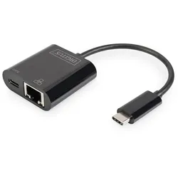 Digitus USB Type-CTM Gigabit Ethernet Adapter mit Power Delivery Unterstützung