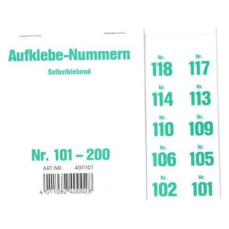 W&A Aufklebenummern für Gabentisch (35202)