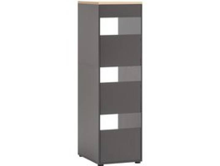 SCHILDMEYER Armoire à linge, Solea (3x bac à linge, hauteur 154cm, anthracite)