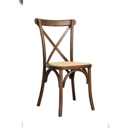 BISCOTTINI INTERNATIONAL ART TRADING Biscottini Holzstuhl 88x42x44 cm - Stapelstuhl - Rattan-Küchenstühle - Esszimmerstuhl - Gartenstühle - Vintage Thonet Stuhl Walnuss-Finish