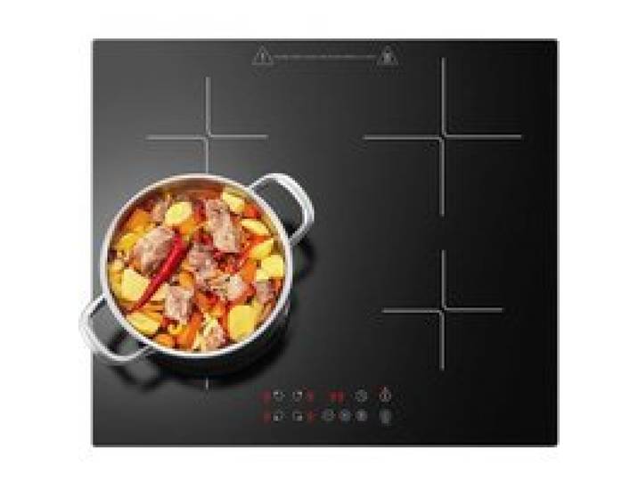 Plaque Induction 4 Feux Plaque De Cuisson Electrique 60Cm Encastrable Table De Cuisson Électrique 4 Foyers Boost Fonction Commande