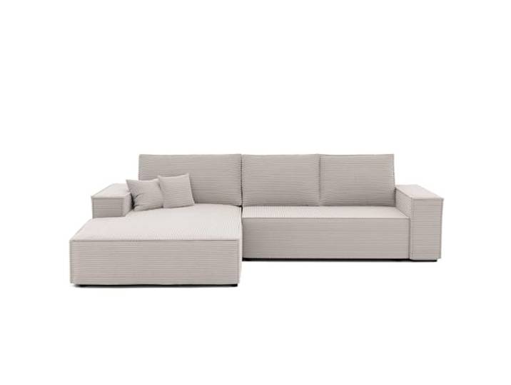 Ecksofa Nova mit Schlaffunktion und Bettkasten Links 294 x 185 cm 294 x 185 cm, Kiefernholz und MDF, Hoher Sitzkomfort, DL Mechanismus, Wohnen und Schlafen, Linke Ausführung