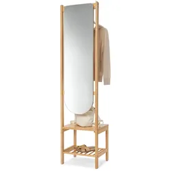 Tchibo - Garderobe mit Spiegel und Ablage - 44x38x180cm - naturfarben -