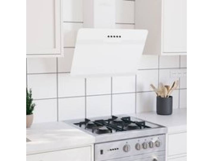 VX - Hotte murale 60 cm Acier et verre trempé Blanc