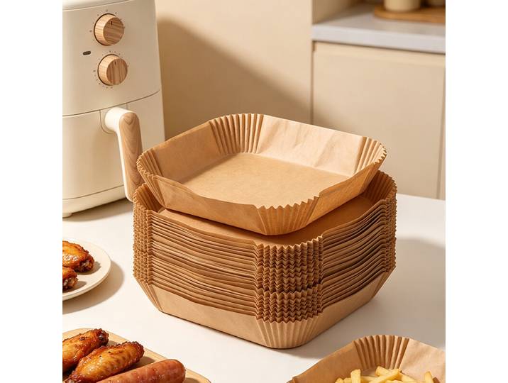 BJ Papier pour friteuse sans huile BJ, 36 g (rectangulaire, 22 x 14 x 4,5), 200 pièces