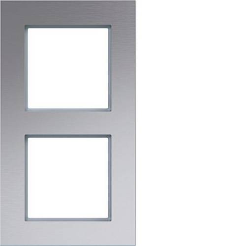 Hager Rahmen Rahmen Aluminium (gebürstet) WAD8200ALV 1St.