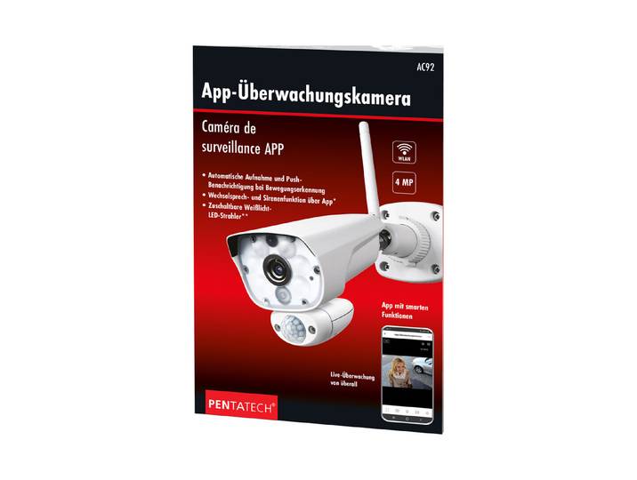 Pentatech App-Überwachungskamera Ac92 2.4 m