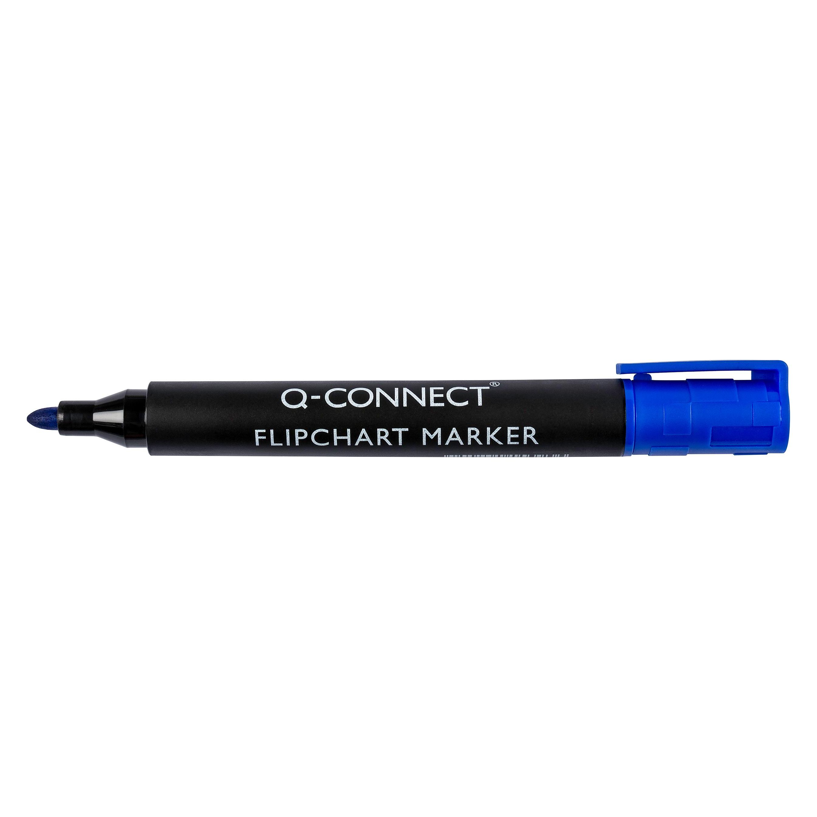 Q-Connect Flipchartmarker, rund, blau (47273998)
