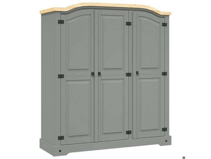 Maison Exclusive - Garde-robe avec 3 portes Gamme Corona pin mexicain Gris