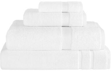 Authentic Hotel and Spa Turkish Cotton Anovia Towel Set - With Oversized Bath Towel, Hand Towel, Washcloth, and Bathmat