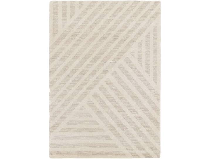 Teppich Siroc Beige Einfarbig/Streifen Polyester/Polypropylen 230 x 160 cm - Teppich