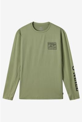 O'Neill s Block Upf Long Sleeve T-Shirt in Oil Green, Size XL, Elastane/Polyester