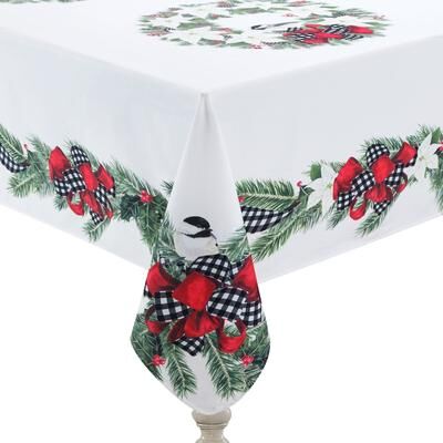 Laural Home Christmas Trimmings Tablecloth