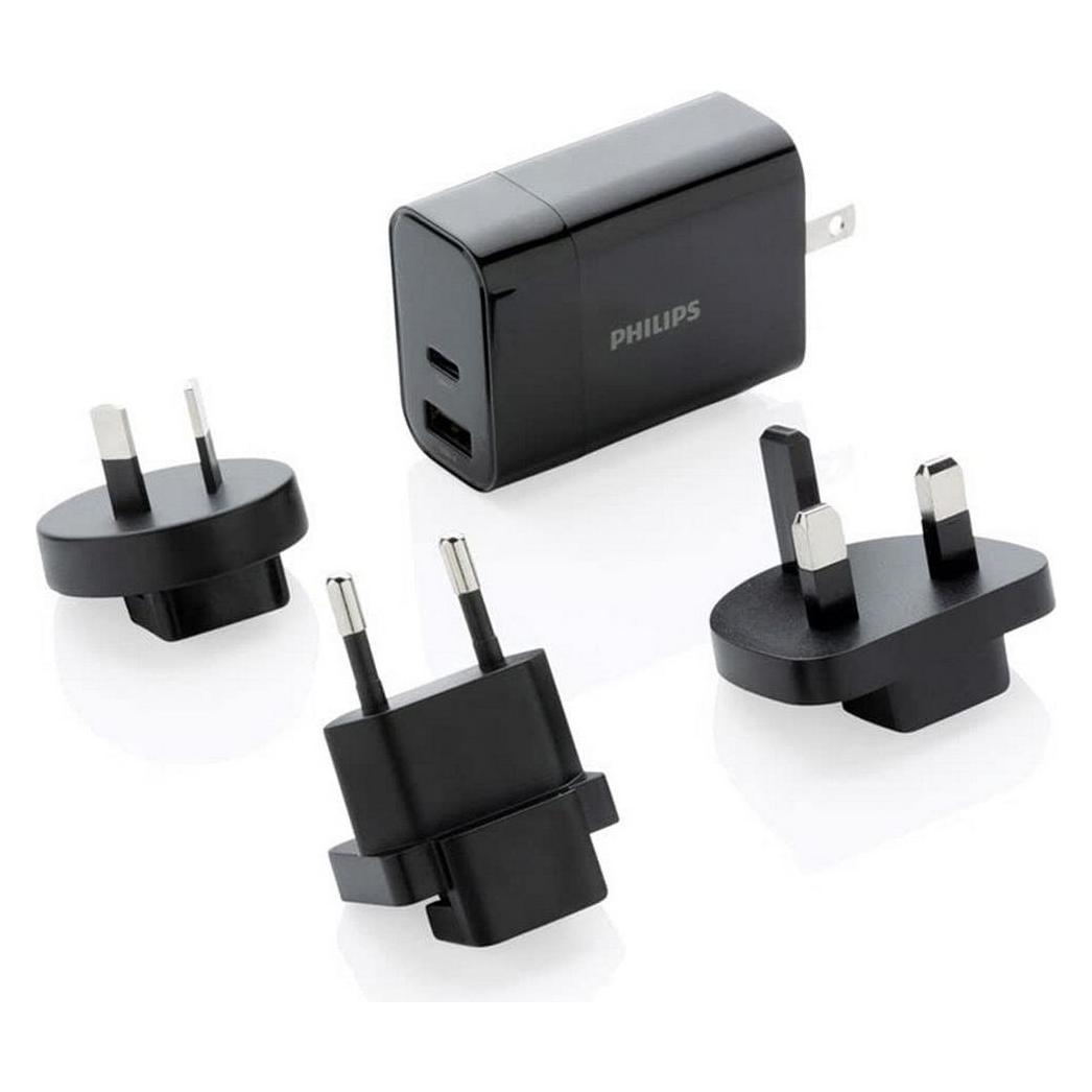 Philips Ultra-schnelles Reiseladegerät mit Zubehör von (DLP2621T/03)