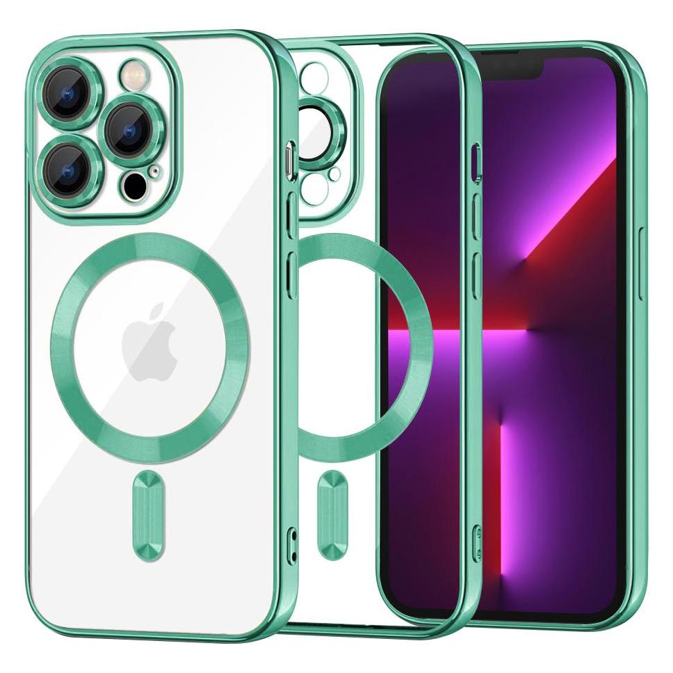 Techsuit - Luxury Crystal MagSafe - iPhone 13 Pro - Light Green (Apple iPhone 13 Pro) (56348681)