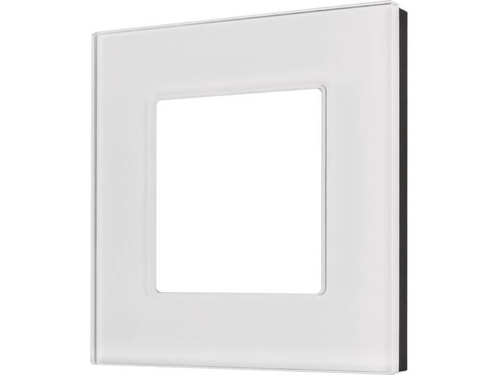 Maclean - Glazen frame voor contactdoos - Modulaire wandcontactdoos Inbouw wandcontactdoos Inbouw (glasraam voor wandcontactdoos\, wit)