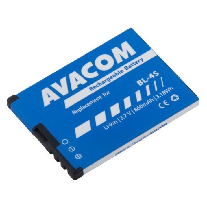 Avacom Baterie GSNO-BL4S-S860 do mobilu Nokia 3600 Slide, 2680 Li-Ion (náhrada BL-4S) (GSNO-BL4S-S860)