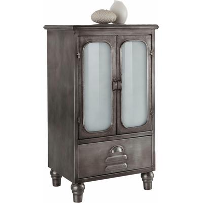 Kommode HOME AFFAIRE "Industrial", grau (metallgrau), B:50cm H:87cm T:38cm, Metall, Sideboards, Kommode