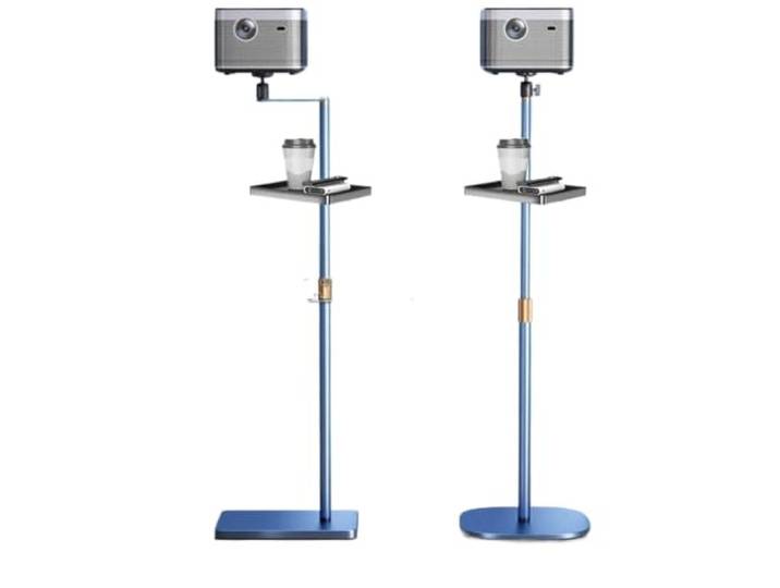 HNULGVI Regal Für Projektor Projektorständer Höhen- Und Winkelverstellbar Bodenständer mit Ablagefach, robust – perfekt for Bühne, Studio und Büro(Hidden Type)