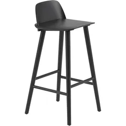 Muuto Nerd Barhocker, höhe 75 cm, schwarz