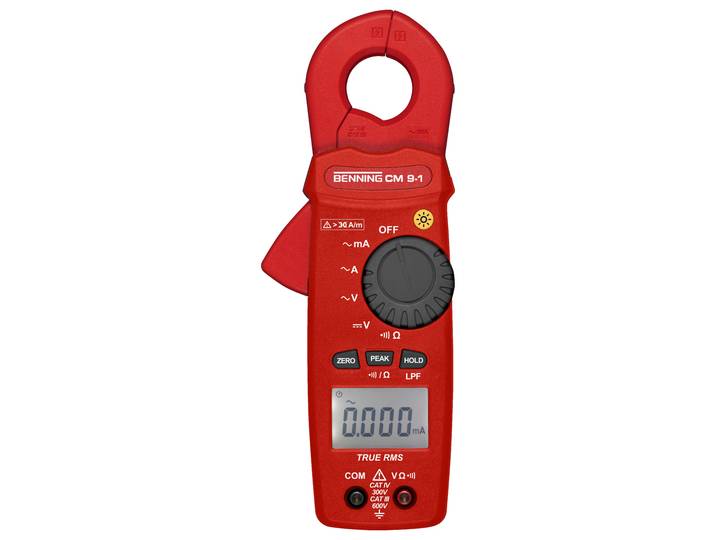 Multimètre numérique à pince ampèremétrique CM 9-1 Benning 4014651446823