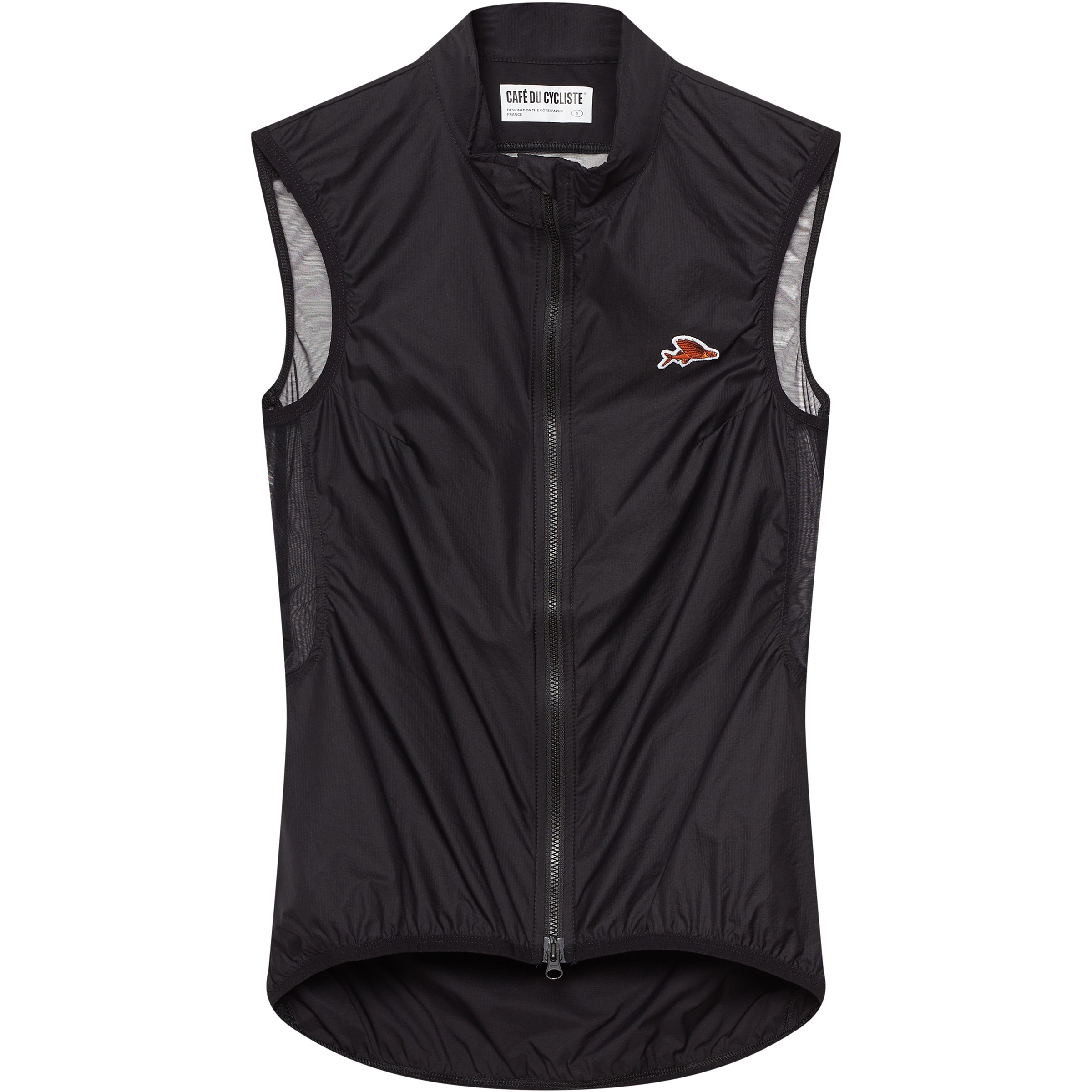 Café Du Cycliste Edith Windproof Weste Damen Fahrradwesten schwarz Größe L Gravel | Rennrad Windabweisend