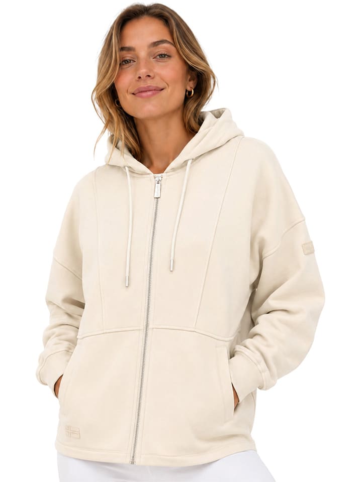 Geographical Norway Sweatjacke "Florale" in Creme - L