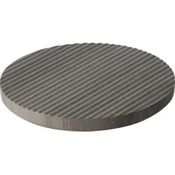 Groove Untersetzer für heißes Geschirr 21,6 cm grau