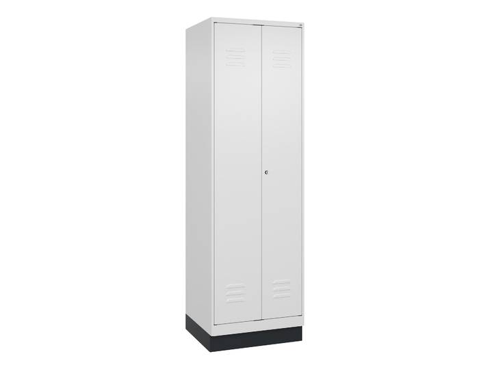 C+P Classic PLUS storage locker, White, with key, New Robust - ideal for offices and reception areas