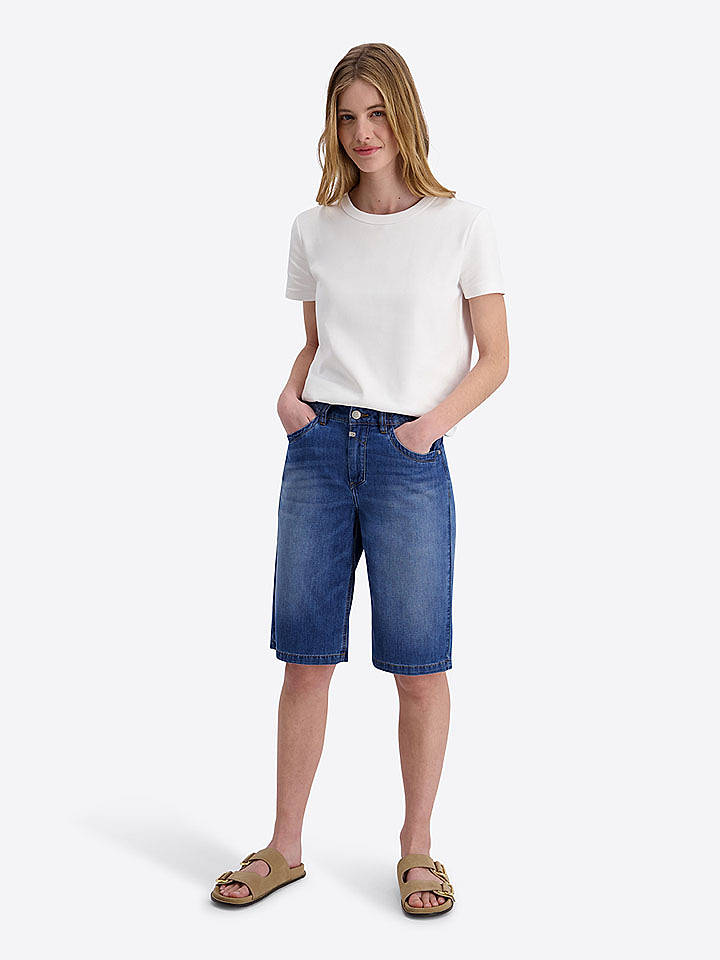 Timezone Jeans-Bermudas "Ricky" - Regular fit - in Blau - W32