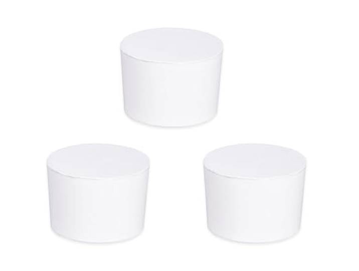 WENKO Nachfüller Raumentfeuchter Mod. Drop 3er Set Granulat-Block 1000 g reduziert Schimmel und Gerüche sofortige Wirkung bis zu 3 Monate Ø 11 x 7,5 cm Weiß