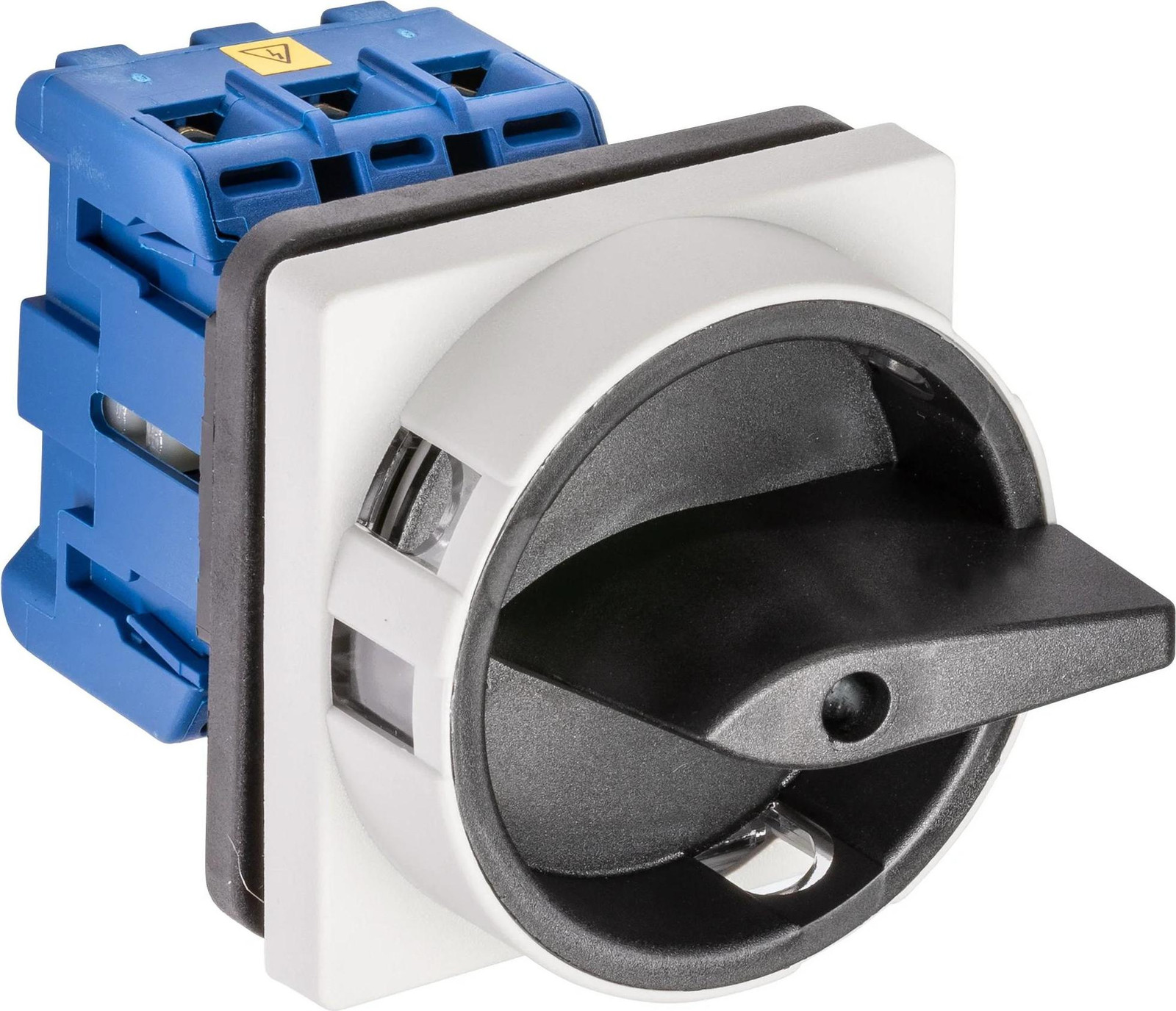 Kraus & Naimer hoofdschakelaar, 3-polig, 4-gaats frontbevestiging 64x64, Ith=32A, 11kW (AC-23B, 400V AC), 6 mm²