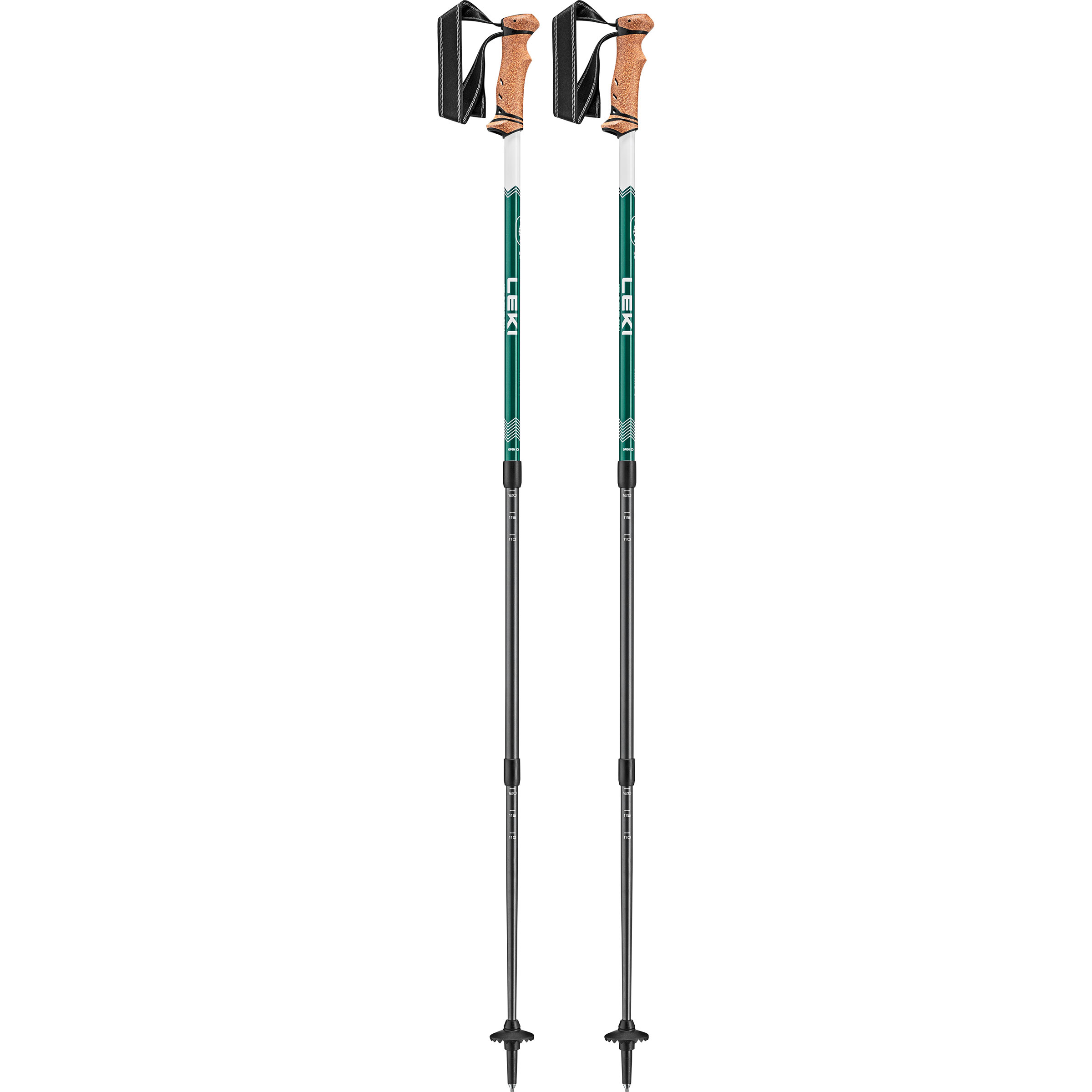 Leki Trail Stöcke Wanderstöcke & Trekkingstöcke gruen Größe 110-145cm Camping