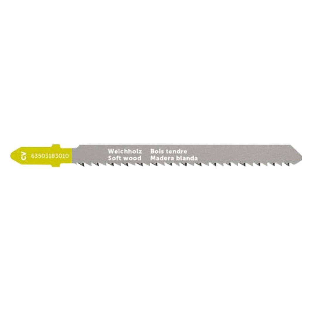 Fein Stichsägeblatt für Holz, CV 75 T2.5 SW SC RV, VE 5 St (63503183010)