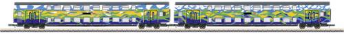 Märklin 87306 Z Doppelstockwagen-Set Touristik 1 der DB AG 2 Doppelstock-Mittelwagen