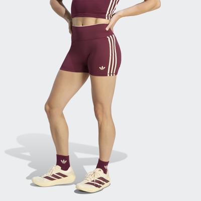 Shorts ADIDAS PERFORMANCE "OG SP SHO LEG", Damen, Gr. M, Länge 5, rot (maroon, innenbeinlänge ca. 13 cm), Obermaterial: 73% Polyester, 27% Elasthan, Hosen Shorts