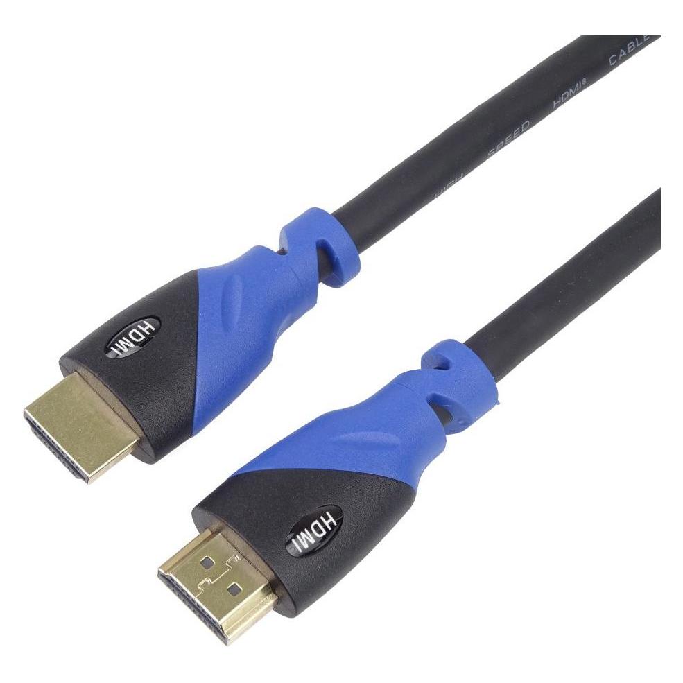 PremiumCord Ultra HDTV z kabel HDMI2.0 HDMI cable HDMI Type A (Standard) Black, Blue (3 m) (KPHDM2V3)